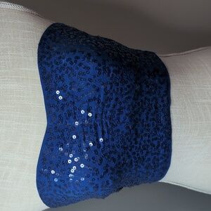 Sequined Crop Tube Top